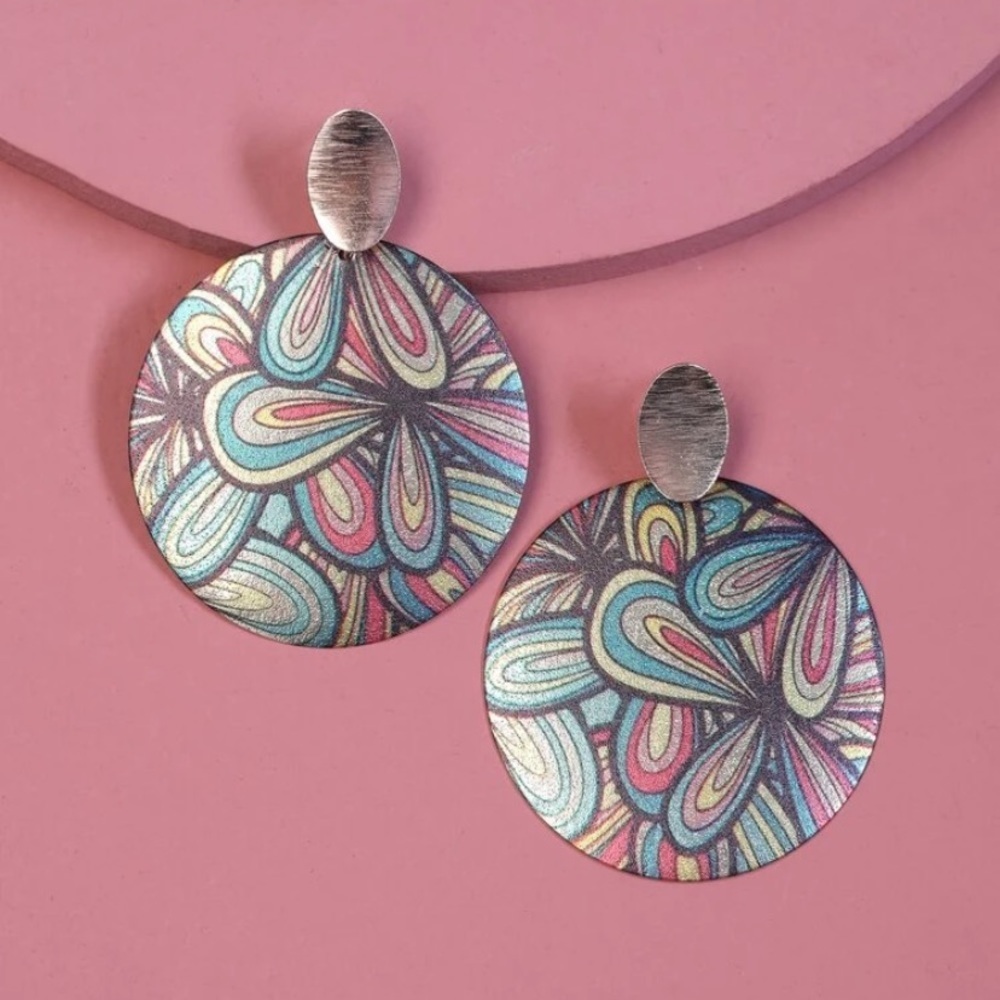 🎆🆕NWOT 🎊🎊HOST PICK🎊🎊Color-block Round Drop Earrings🆕🎆
